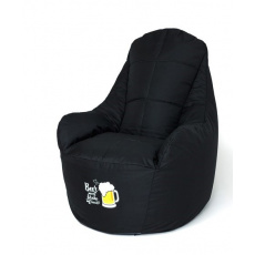 Sako Boss pytel pouffe černo XXL 140 x 90 cm