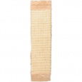 Škrábadlo nástěnné s plyšovým zakončením, 15 x 62 cm, sisal/plyš, béžová