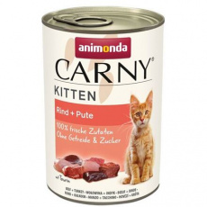 ANIMONDA konzerva CARNY Kitten - hovězí + krůta 400g ANIMONDA konzerva CARNY Kitten - hovězí + krůta 400g