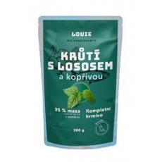 Louie Dog kapsa Krůtí s lososem a kopřivou 300g