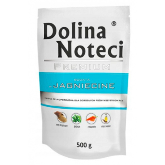 DOLINA NOTECI Premium Rich in lamb - Mokré krmivo pro psy - 500 g