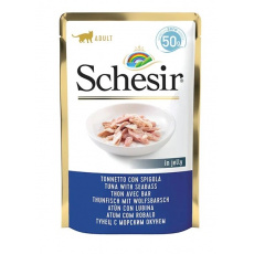 SCHESIR in jelly Tuna with seabass - mokré krmivo pro kočky - 50 g