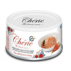 CHERIE Tuna with carrots - mokré krmivo pro kočky - 80g