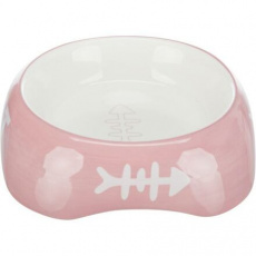 Keramická miska 200ml/13cm - CAT + rybí kostra Keramická miska 200ml/13cm - CAT + rybí kostra
