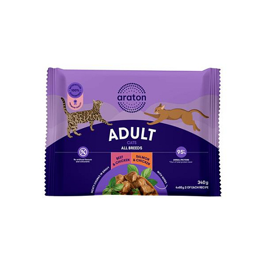 ARATON cat adult KAPSIČKA wet set 4 x 85 g