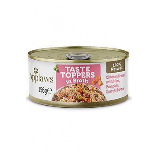 Applaws Dog konz. Toppers Broth kuře se šunkou 156g