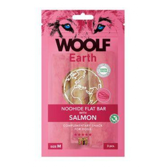 WOOLF Earth poch. NooHide M Flat Bar Salmon 90g