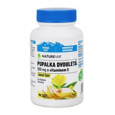 NATUREVIA Pupalka dvouletá + vit. E 500mg 90cps