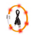 Obojek USB Visio Light LED nabíjecí 35cm oranžový KAR