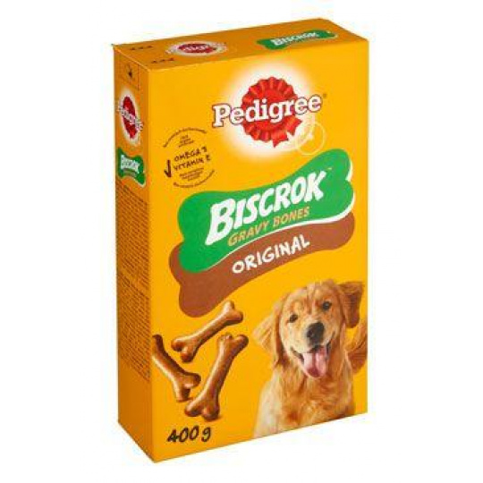 Pedigree poch.Biscrok Gravy Bones Flavour Biscuit 400g