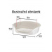 Pelech plast SIESTA DLX 12 modrý 111x80,5x33cm FP