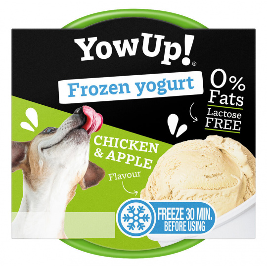 YOWUP Frozen Yoghurt - zmrzlinový jogurt s příchutí kuřete a jablka 110 g