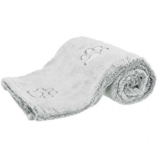 NANDO fleecová deka s vysokým vlasem - světle šedá