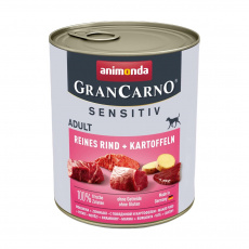 ANIMONDA GranCarno Adult Sensitiv Beef with potatoes - vlhké krmivo pro psy - 800g