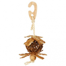 Natural Living-proutěný míček se slaměnou ozdobou 5,5/18cm Natural Living-proutěný míček se slaměnou ozdobou 5,5/18cm