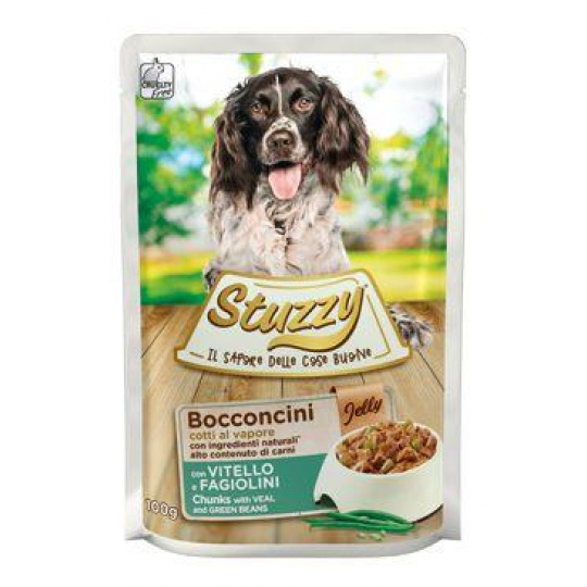 Stuzzy Dog kapsa Adult kousky telecího 100g Stuzzy Dog kapsa Adult kousky telecího 100g