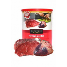 Topstein Hovězí a srdce v plechu 800g Topstein Hovězí a srdce v plechu 800g