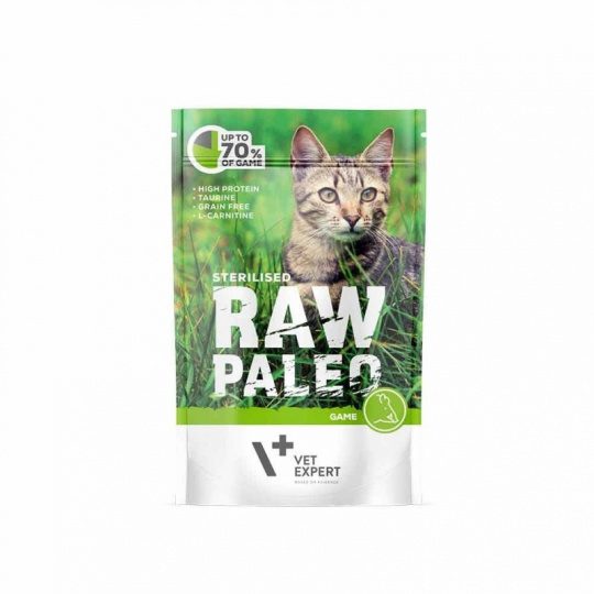 RAW PALEO Adult Cat Sterilized Venison - mokré krmivo pro kočky - 100 g