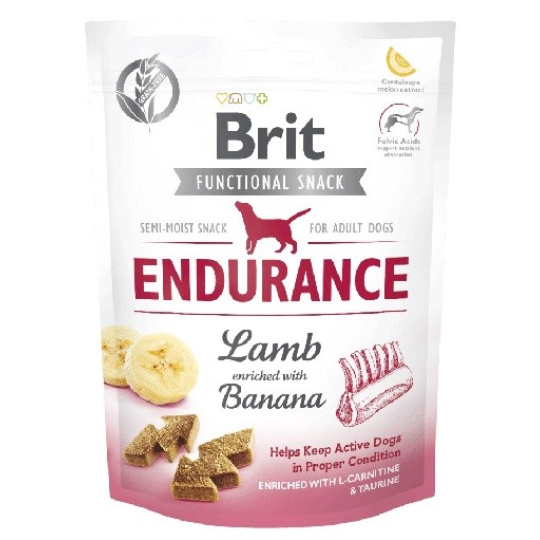 BRIT Functional Snack Endurance Lamb  - pochoutka pro psy - 150g