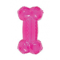 Hračka pes BONE TPR POP kost 14cm růžová Zolux Hračka pes BONE TPR POP kost 14cm růžová Zolux