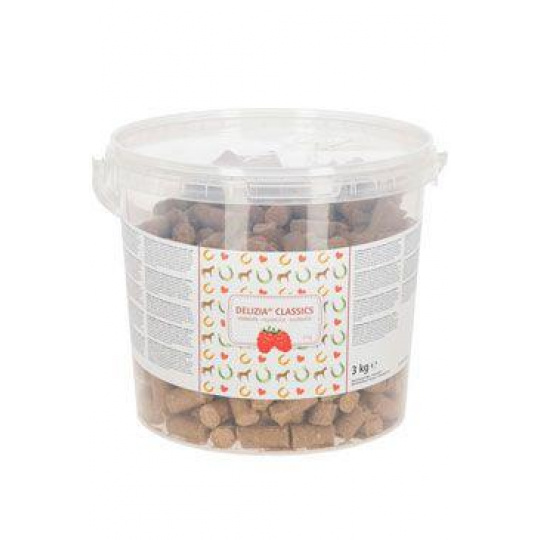 Pochoutka pro koně DELIZIA malina 3kg kbelík