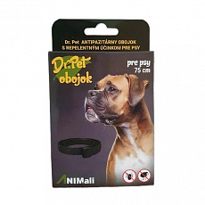 Obojok Dr.Pet pre psy 75 cm antiparazitárny ČIERNY s repelentným účinkom (tick and flea repellent collar for dogs) Obojok Dr.Pet pre psy 75 cm antiparazitárny ČIERNY s repelentným účinkom (tick and flea repellent collar for dogs)