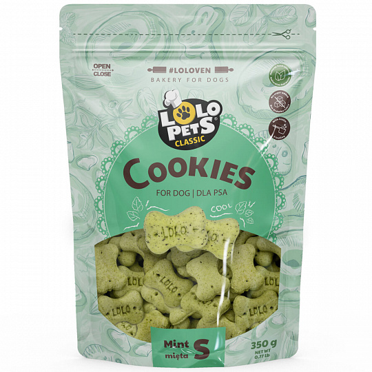 Sušienky KOSTIČKY MINT s mätou pre psy 350 g