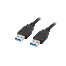 Lanberg CA-USBA-30CU-0018-BK USB kabel 1.8m 3.0 USB A Černá