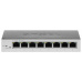 Zyxel GS1200-8 Spravovaný gigabitový ethernetový přepínač (10/100/1000), stříbrný