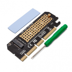 Rozšiřující karta Savio AK-41, adaptér M.2 NVMe M-Key PCI-E