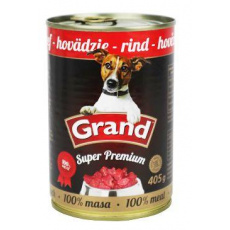 GRAND konz. Superpremium pes hovězí 405g GRAND konz. Superpremium pes hovězí 405g