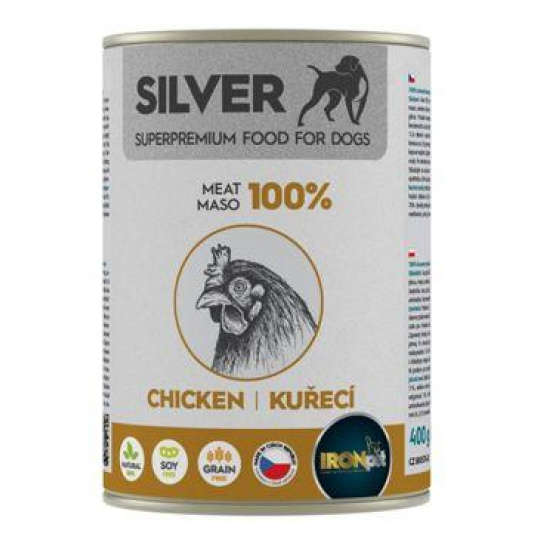 IRONpet Silver Dog konz. Chicken 400g