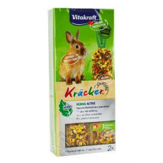 Vitakraft Rodent Kräcker Rabbit Herbal active tyč 2ks Vitakraft Rodent Kräcker Rabbit Herbal active tyč 2ks