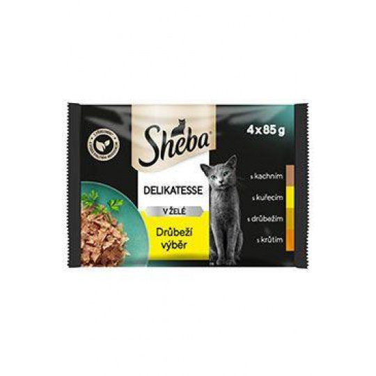 Sheba kapsa Delikatesse drůbeží výběr 4x85g