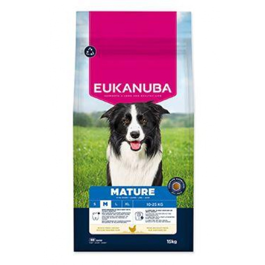 Eukanuba Dog Mature Medium rich in fresh Chicken 15kg