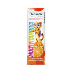 Novativ kids Multivitamínová lízátka, 30 ks ( příchuť pomeranč)