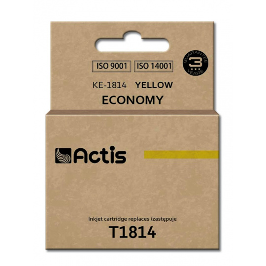 Actis Inkoust KE-1814 (náhradní inkoust Epson T1814; standardní; 15 ml; žlutý)