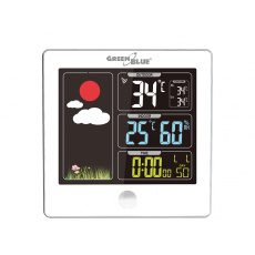 Bezdrátová meteorologická stanice DCF GREENBLUE GB521W