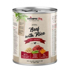 Chicopee Dog konz. Pure Beef with Rice 800g Chicopee Dog konz. Pure Beef with Rice 800g