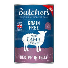 Butcher's Dog Original jehněčí v želé konz. 400g Butcher's Dog Original jehněčí v želé konz. 400g