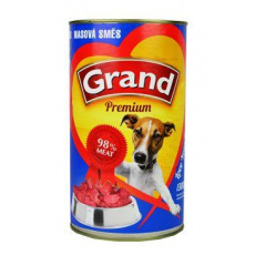 GRAND konz. pes masová směs 1300g GRAND konz. pes masová směs 1300g