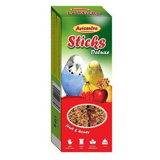 Avicentra tyčinky andulka - ovoce+med 2ks