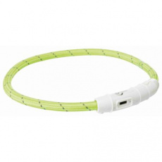 Svítící kroužek USB na krk M-L 45 cm zelená (RP 2,10 Kč)