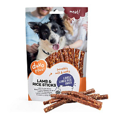 Maškrta DUVO+ Meat! Tyčinky jahňa a ryža 80 g