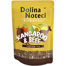 DOLINA NOTECI SUPERFOODS klokan a hovězí kapsička pro psy 300 g