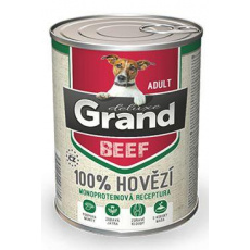GRAND konz. deluxe pes hovězí 400g GRAND konz. deluxe pes hovězí 400g