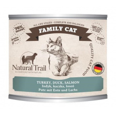 NATURAL TRAIL Family Cat Turkey, duck, salmon - mokré krmivo pro kočky - 200g