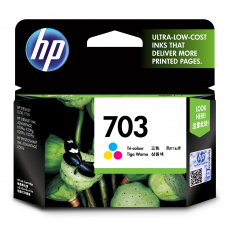 Originální tříbarevná kazeta HP 703 Ink Advantage