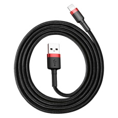 Kabel USB Lightning Baseus Cafule 1,5A 2m (černý a červený)