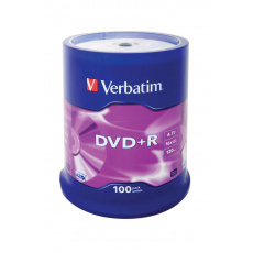 Verbatim DVD+R Matt Silver 4,7 GB 100 ks.